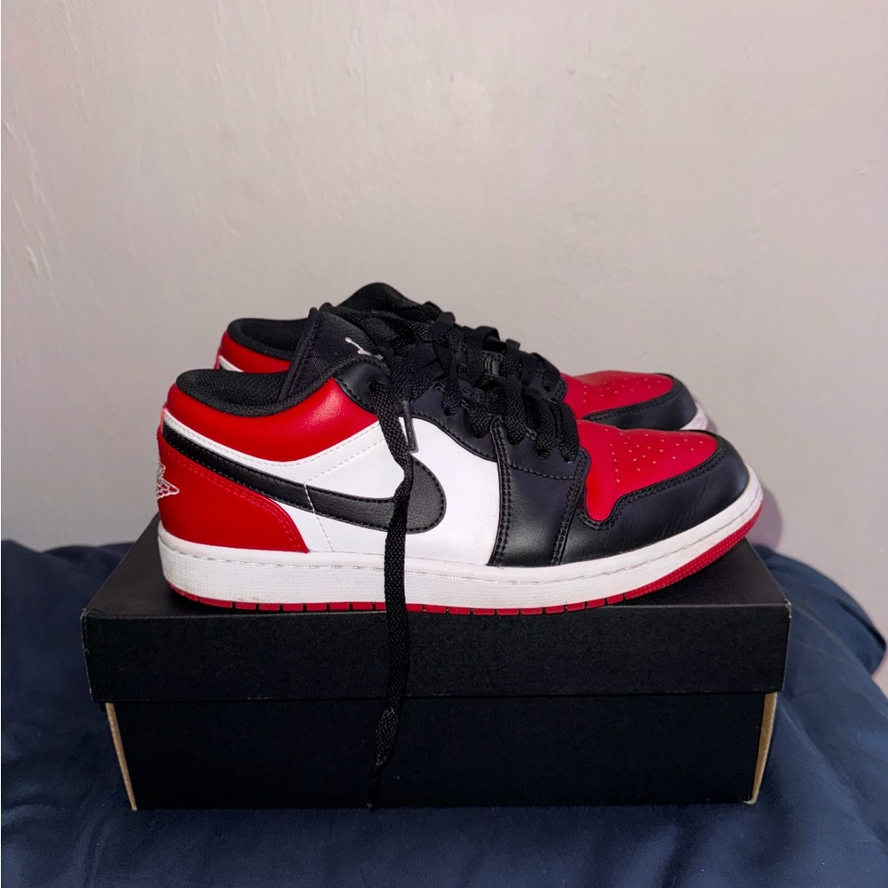 Nike Air Jordan 1 Low Red Black White Sneakers